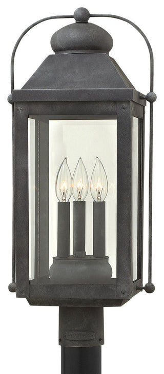 Hinkley Lighting 1851 Anchorage 120v 3 Light 24.25" Tall Heritage - Aged Zinc