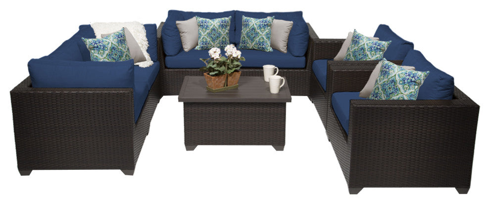 Belle 7 Piece Outdoor Wicker Patio Furniture Set 07c