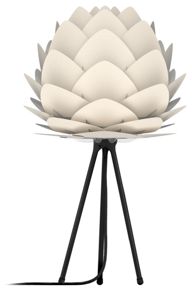 Aluvia Table Lamp, Pearl/Black