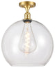 Innovations 516-1C-SG-G122-14 1-Light Semi-Flush Mount, Satin Gold