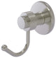 Mercury Robe Hook with Groovy Accents, Satin Nickel
