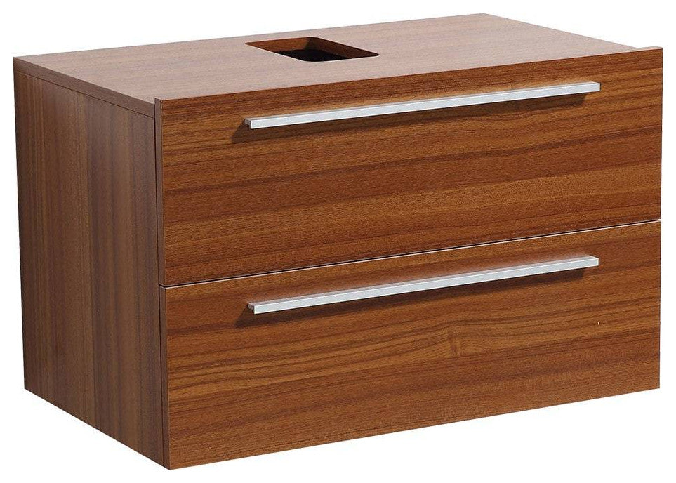 Fresca FCB8080TK Medio 32" Teak Modern Bathroom Cabinet