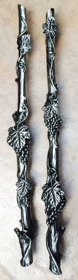 Large Grapevine Handle, Antique Bronze, Left