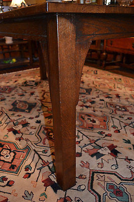 Arts and Crafts Style Mission Solid Oak 6' Dining Table
