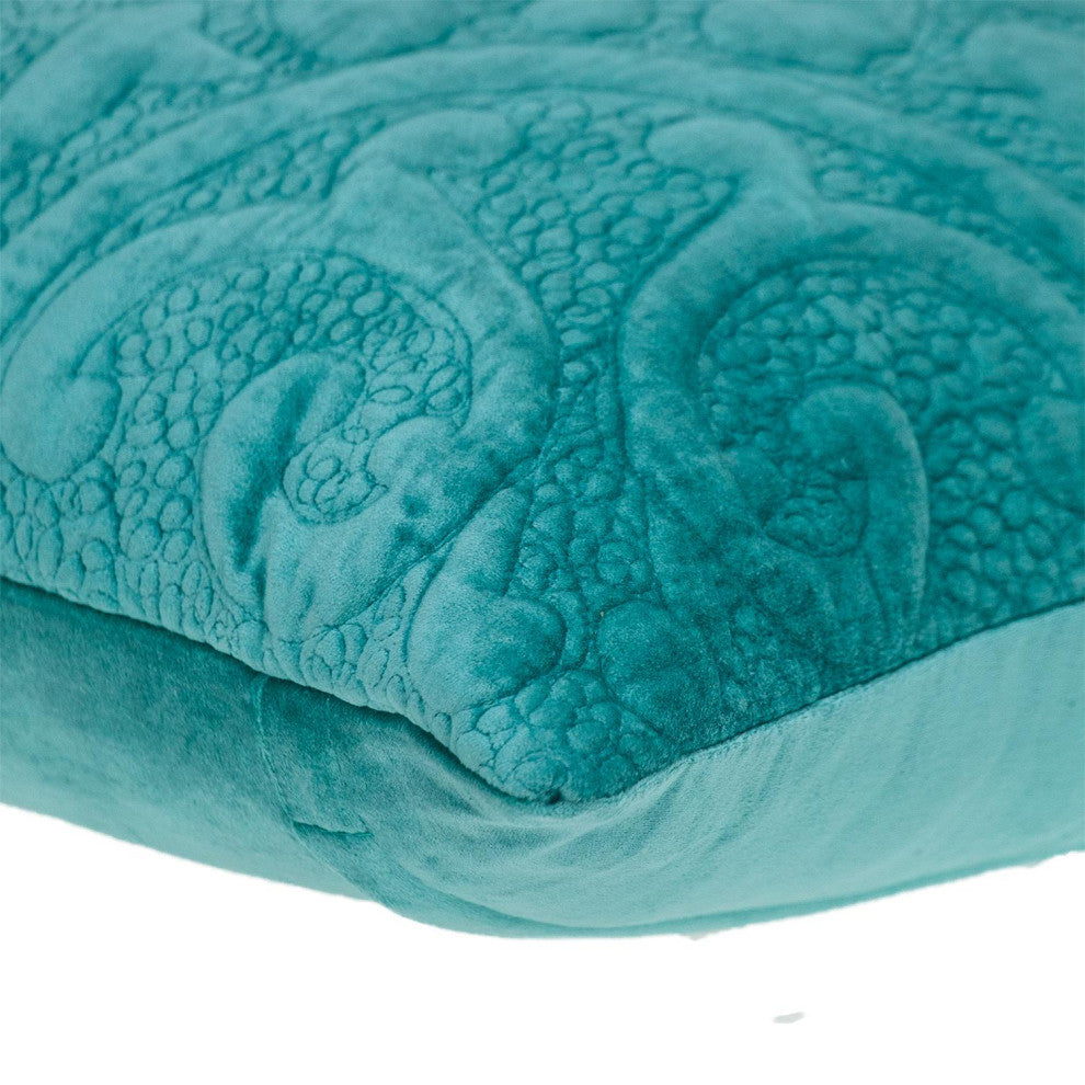 Parkland Collection Cristal Aqua Throw Pillow, Square
