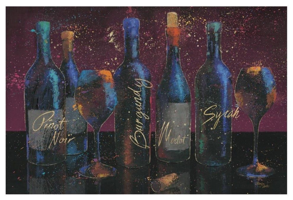 "Wine Splash Dark I" Digital Paper Print by Wellington Studio, 62"x42"