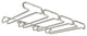 11" Under Cabinet Quad Stemware Holder Satin Nickel Rev-A-Shelf 3450-11SN