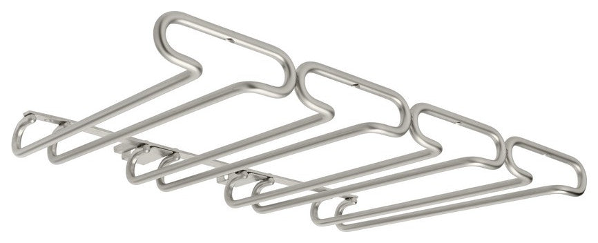 11" Under Cabinet Quad Stemware Holder Satin Nickel Rev-A-Shelf 3450-11SN