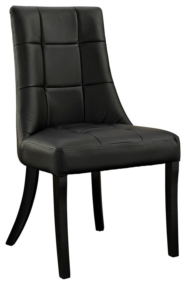 Modern Contemporary Kitchen Dining Side Chair Black