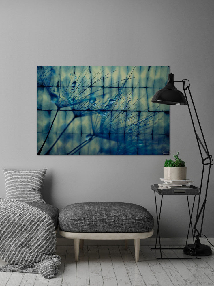 "Dandelion Dew" Fine Art Canvas Print, 18"x12"