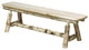Montana Collection Plank Style Bench, 6 Foot, Clear Lacquer Finish
