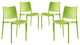 Green Hipster Dining Side Chair Set of 4
