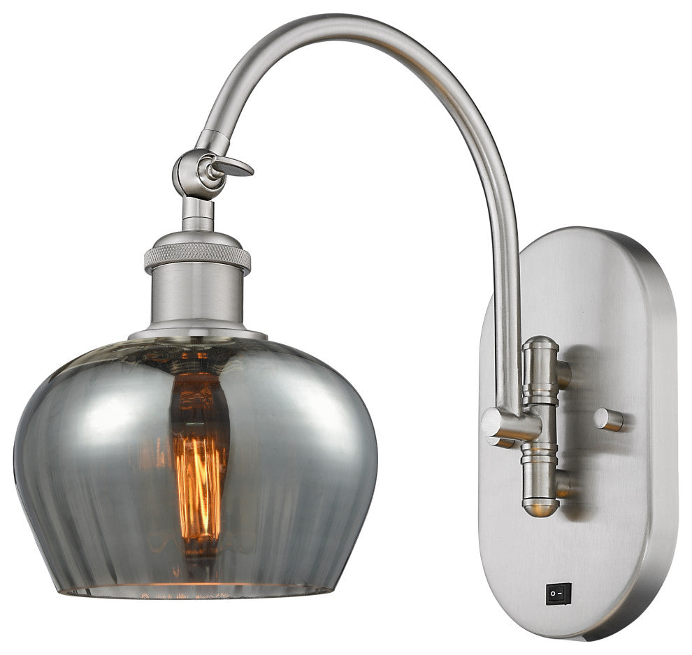 Innovations 518-1W-SN-G93-LED 1 Light 6.5" Sconce, Brushed Satin Nickel