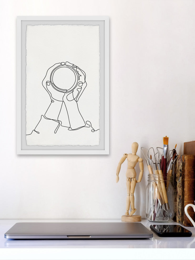 "Look Through" Framed Painting Print, 16x24