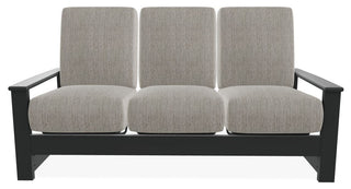 Leeward Deep Seat 3-Seat Outdoor Sofa, Thatch Ash/Graphite