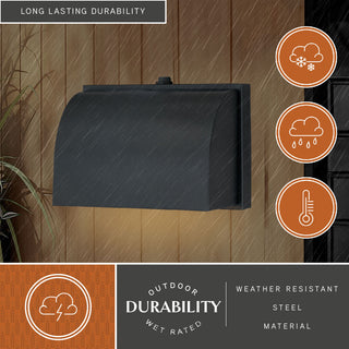 Walsh 7" Outdoor Wall Light Dark Bronze