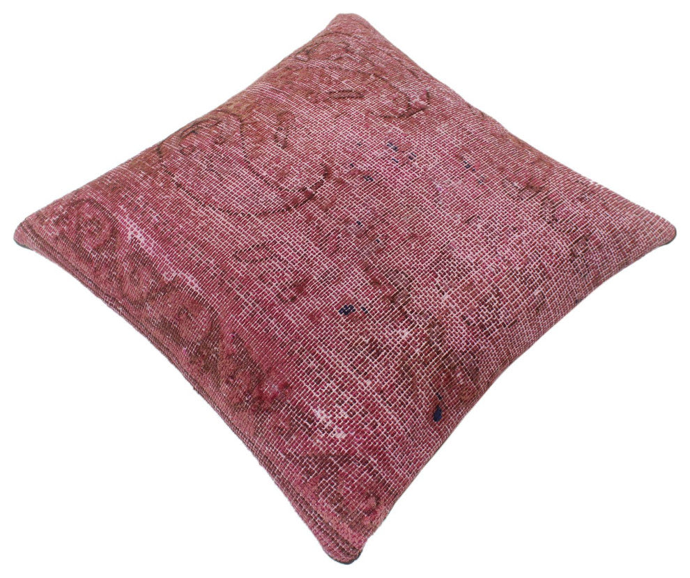 Shabby Chic Greig Vintage Distressed Handmade Rug Pillow