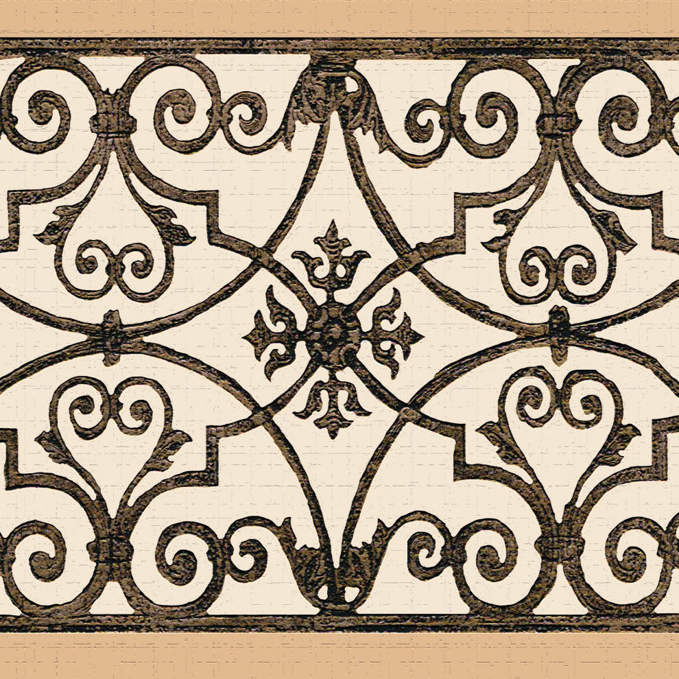 Damask Peel and Stick Wallpaper Border 15'x7"