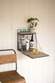 Wall Bar With Fold Down Shelf
