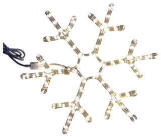 18" Warm White Ropelit Snowflake