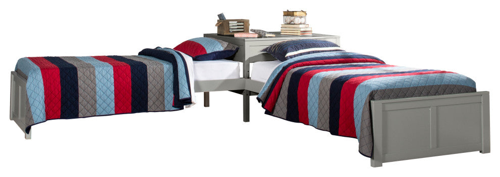 Hillsdale Pulse Wood Twin L-Shaped Bed