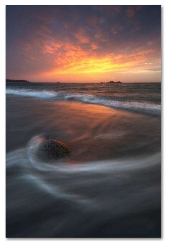 Mathieu Rivrin 'Caress Of The Ocean' Canvas Art, 19x12
