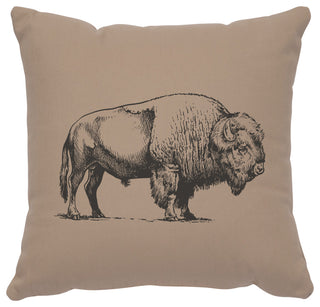 Image Pillow 16x16 Buffalo Cotton Alabaster