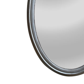 CHLOE Reflection CH8M007SV34-VOV Silver Finish Oval Wall Mirror 34`` Tall