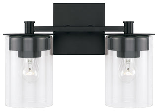 Capital Lighting 146821-532 Mason 2 Light 14"W Bathroom Vanity - Matte Black