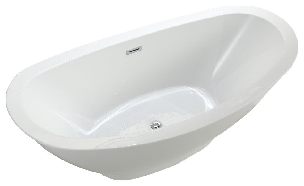 Cassia 69" x 33.5" Soaking Bathtub