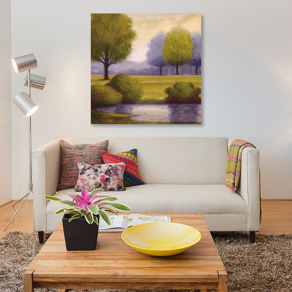 "Lavender Sunrise II" by Gregory Williams, Canvas Print, 12"x12"