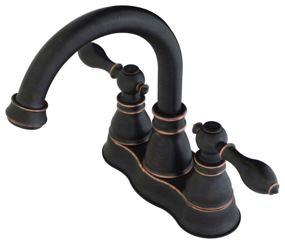Fauceture American Classic Two H& le 4" Centerset Lavatory Faucet, Naples Bronze