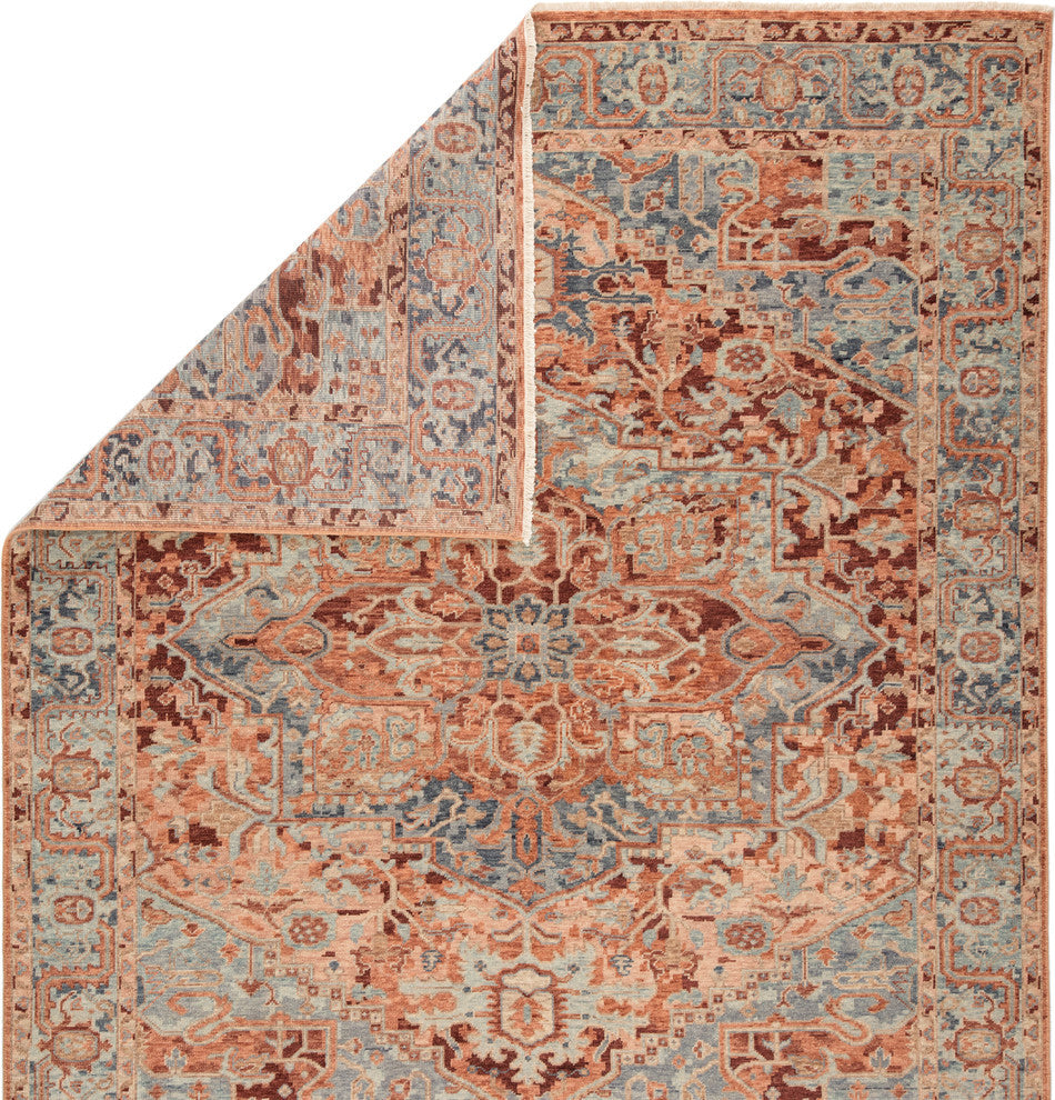 Jaipur Living Elyas Knotted Medallion Pink/Blue Area Rug, 7'10"x10'10"