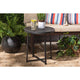 Baxton Studio Sadiya Modern Industrial Black Finished Metal Outdoor Side Table