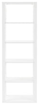 Tresero Shelving Unit, High Gloss White