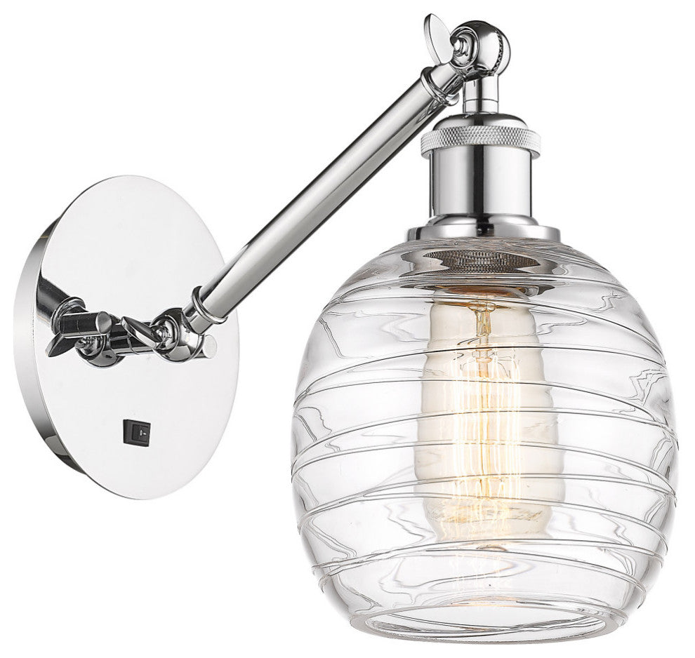 Innovations Belfast LED Wall Sconce 317-1W-PC-G1013-LED, Polished Chrome