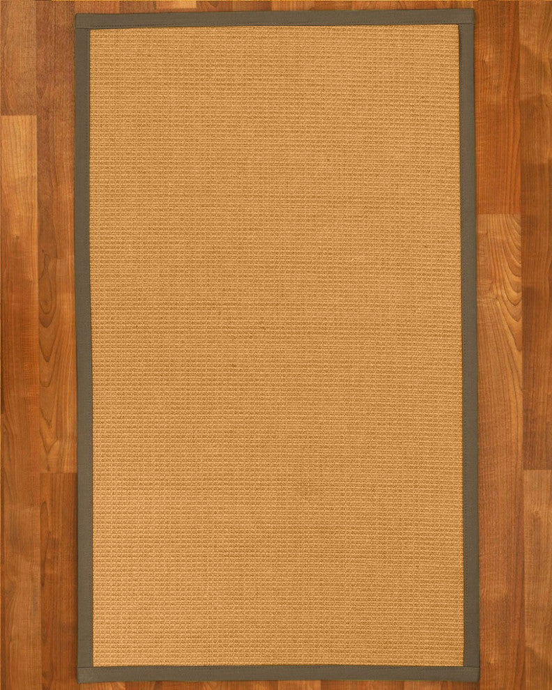 Natural Area Rugs Davlin Custom Sisal Rug, 8' x 10', Fossil Border