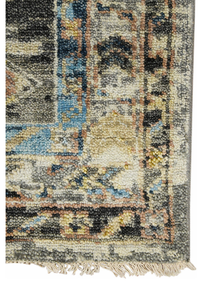 Willow Greenlee Area Rug, Gray, 2' x 3', Tribal