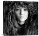 "Wolf Girl" Stretched Canvas Giclee by Oren Hayman, 22"x22"