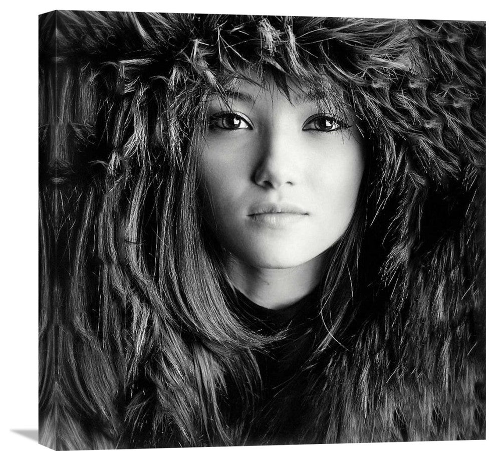 "Wolf Girl" Stretched Canvas Giclee by Oren Hayman, 22"x22"