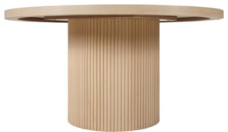 Belinda Beech Wood Dining Table, Natural, 59"Wx59"Dx30" H