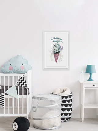 "I Believe in Magic" Framed Painting Print, 24"x36"