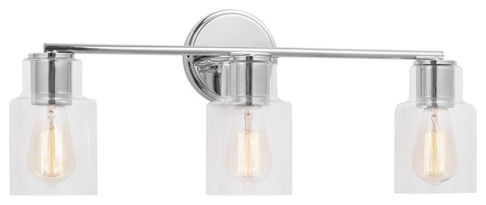 Sayward 3 Light Bath, Chrome