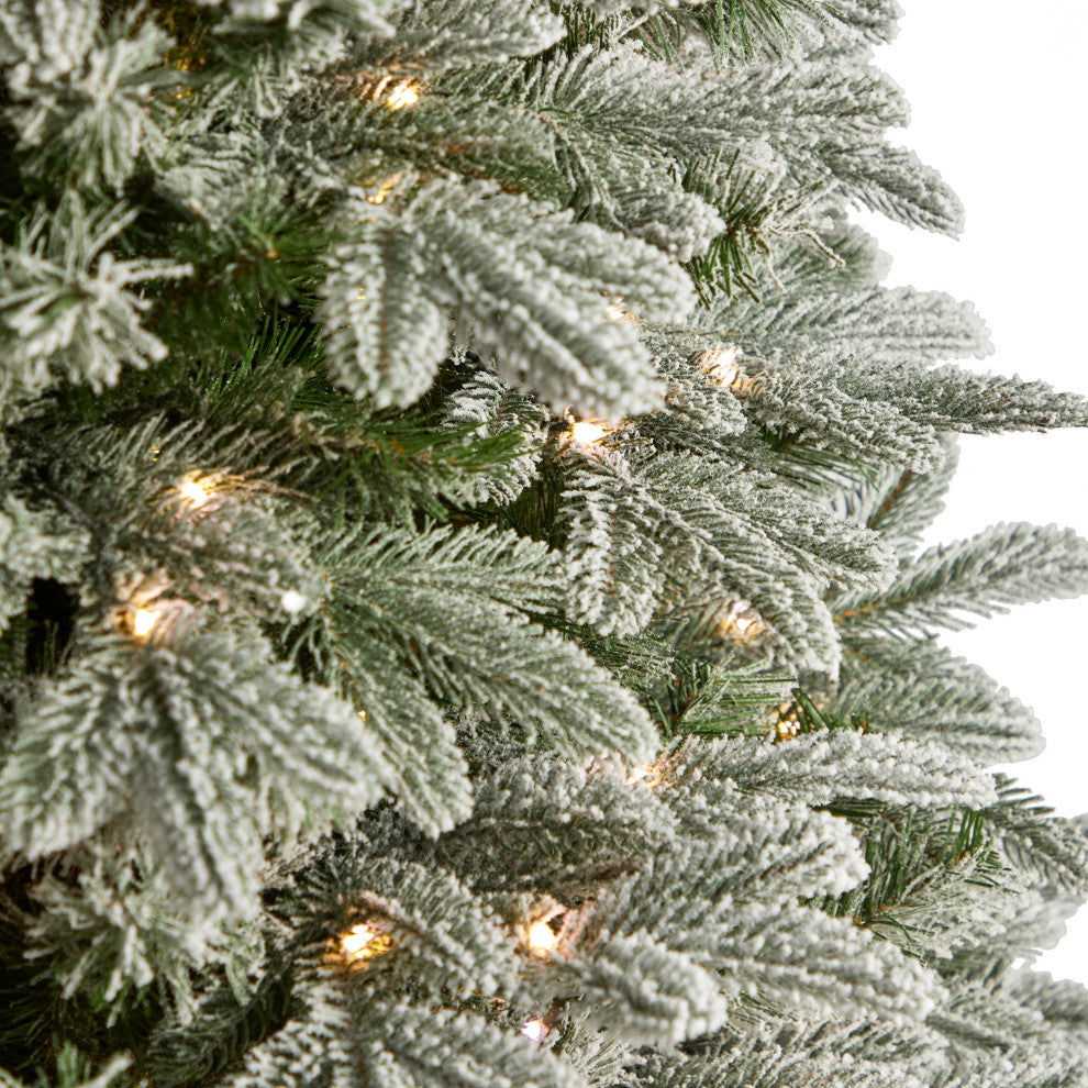 Nearly Natural T3296 6 Flocked Colorado Mountain Fir Artificial Christmas Tree