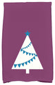 Garland Tree Holiday Geometric Print Kitchen Towel, Purple