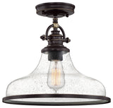Grant 1-Light Semi-Flush Mount, Palladian Bronze
