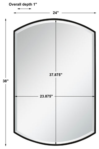 Uttermost Shield Shaped Iron Mirror
