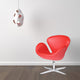 Modern Classics Swan Chair Leather, Red