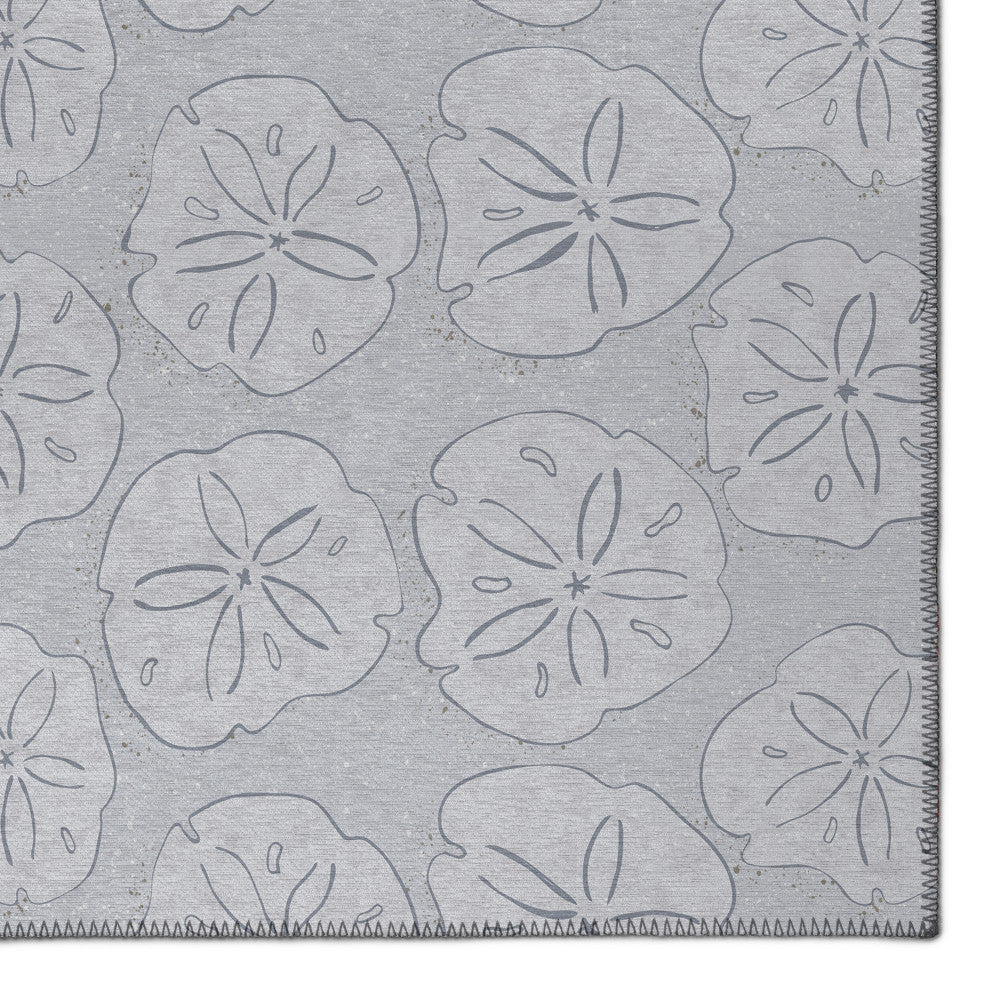 Dalyn Indoor/Outdoor Seabreeze SZ10 Silver Washable 9' x 12' Rug