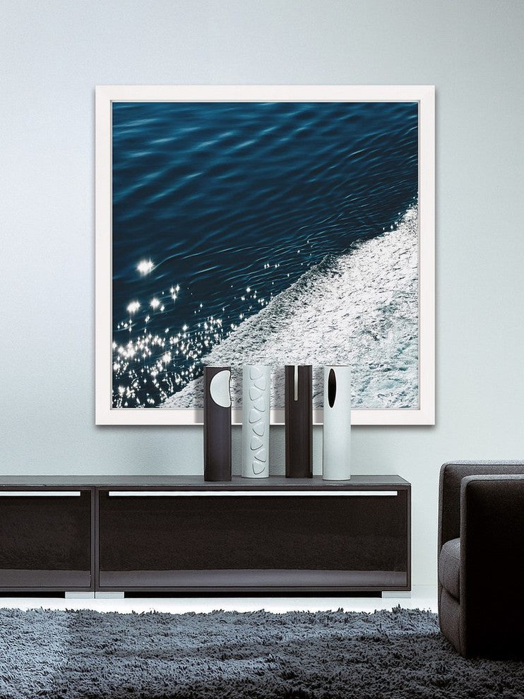 "Midnight Blue Velvet" Framed Print by Ingrid Beddoes